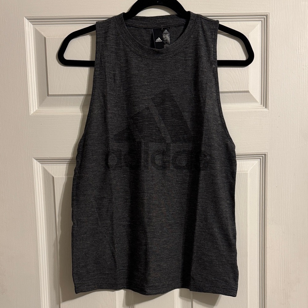 Adidas Charcoal Sleeveless Top